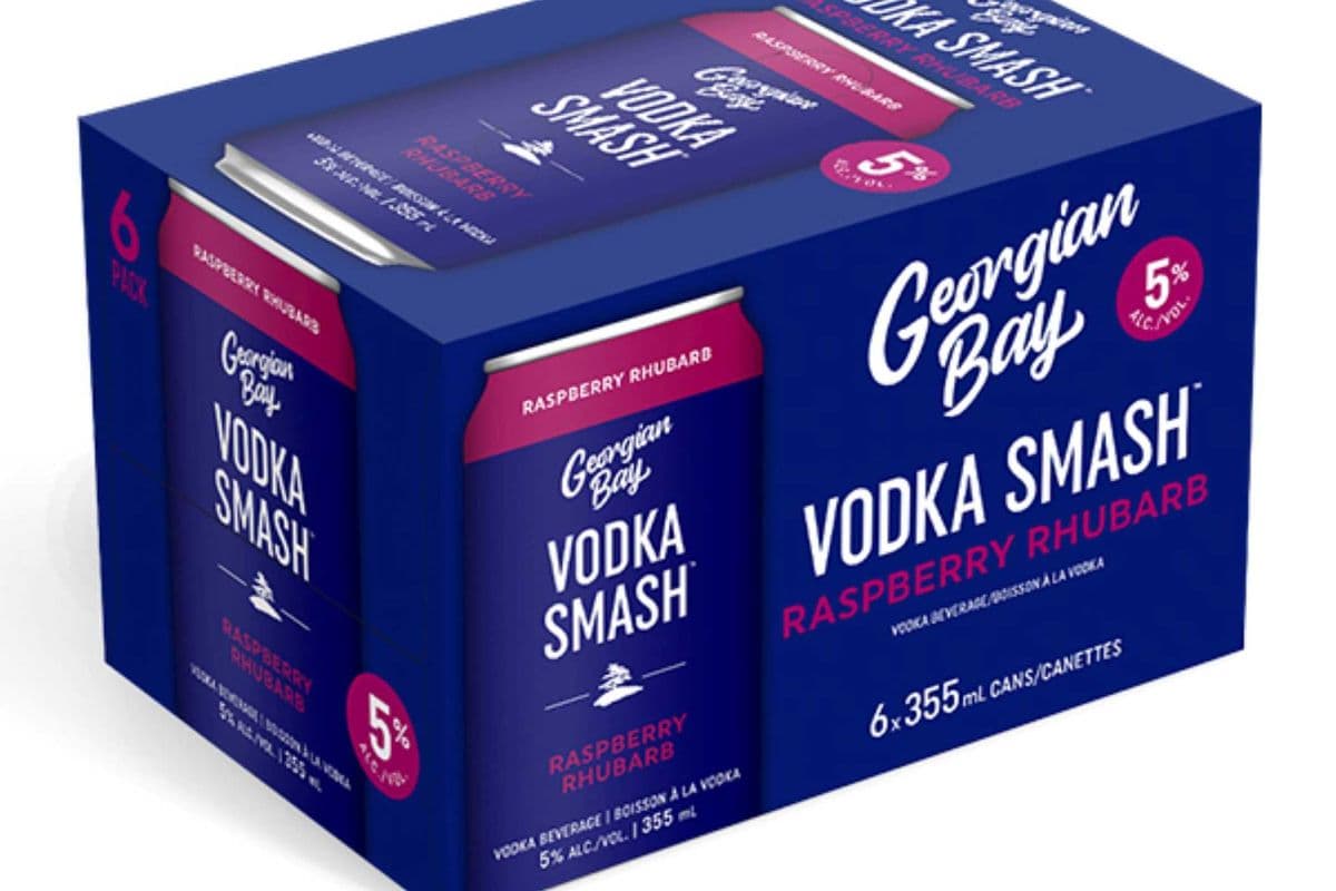 GEORGIAN BAY RASPBERRY RHUBARB VODKA6PK (1 x 6*355ML)