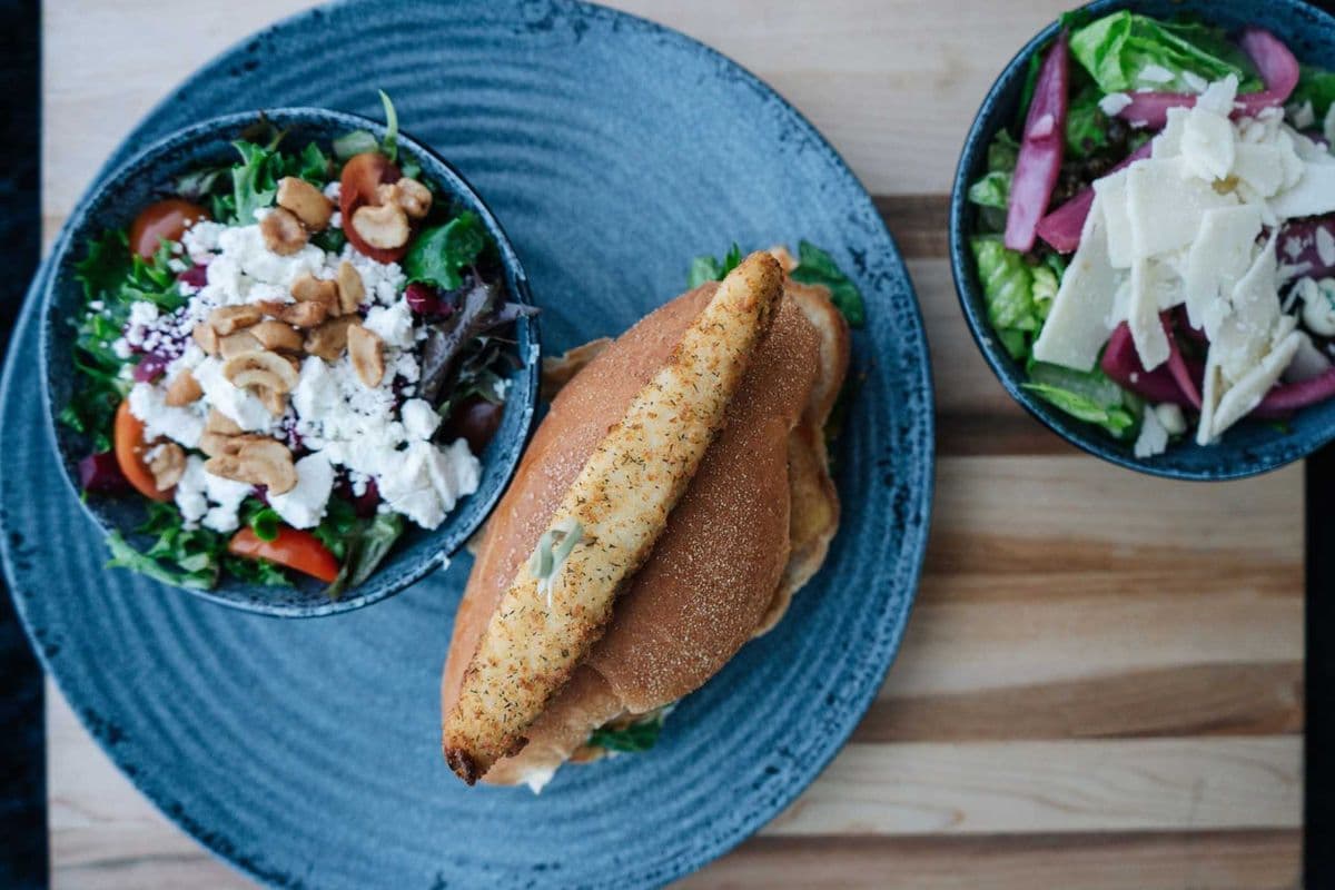 HALIBUT + SHRIMP TORTA
