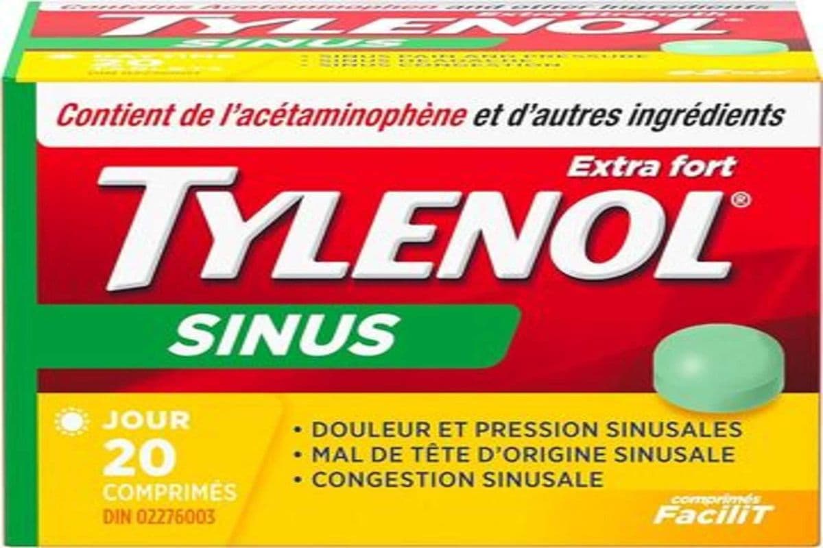 TYLENOL EXTRA STRENGTH SINUS 20 TABS