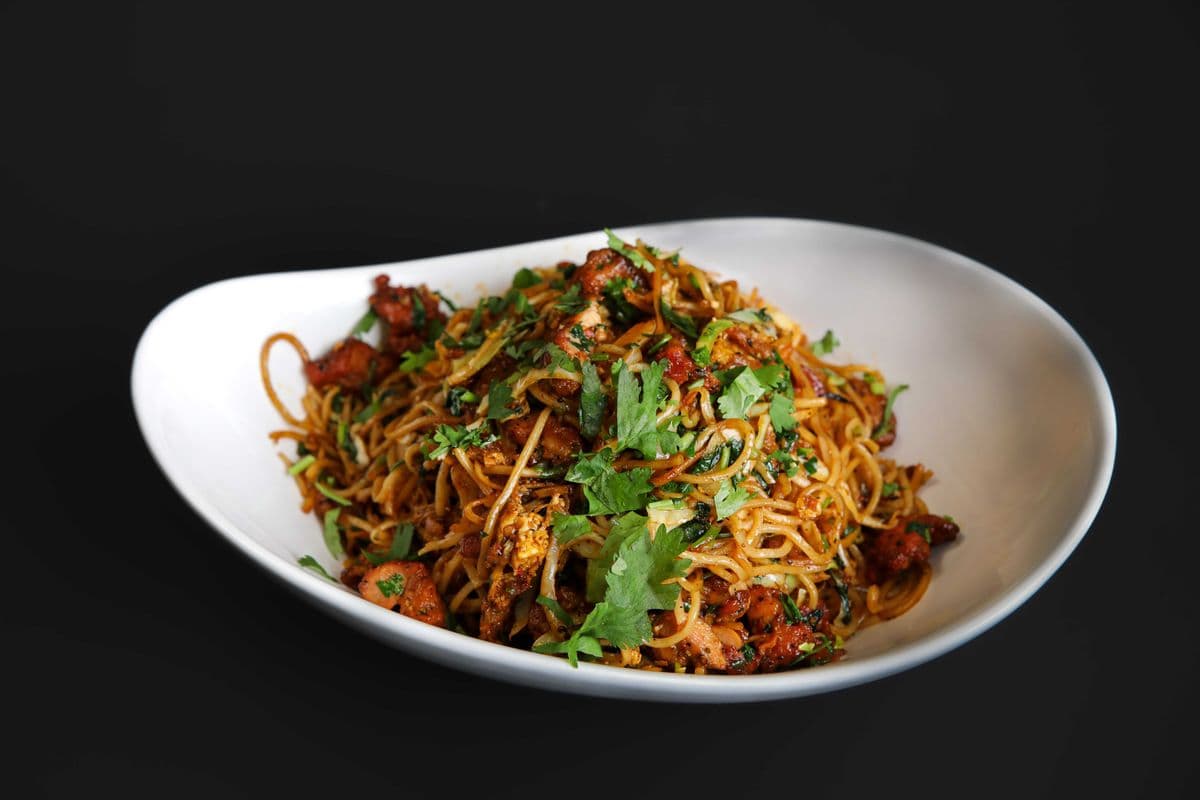 Schezwan Shrimp Noodles