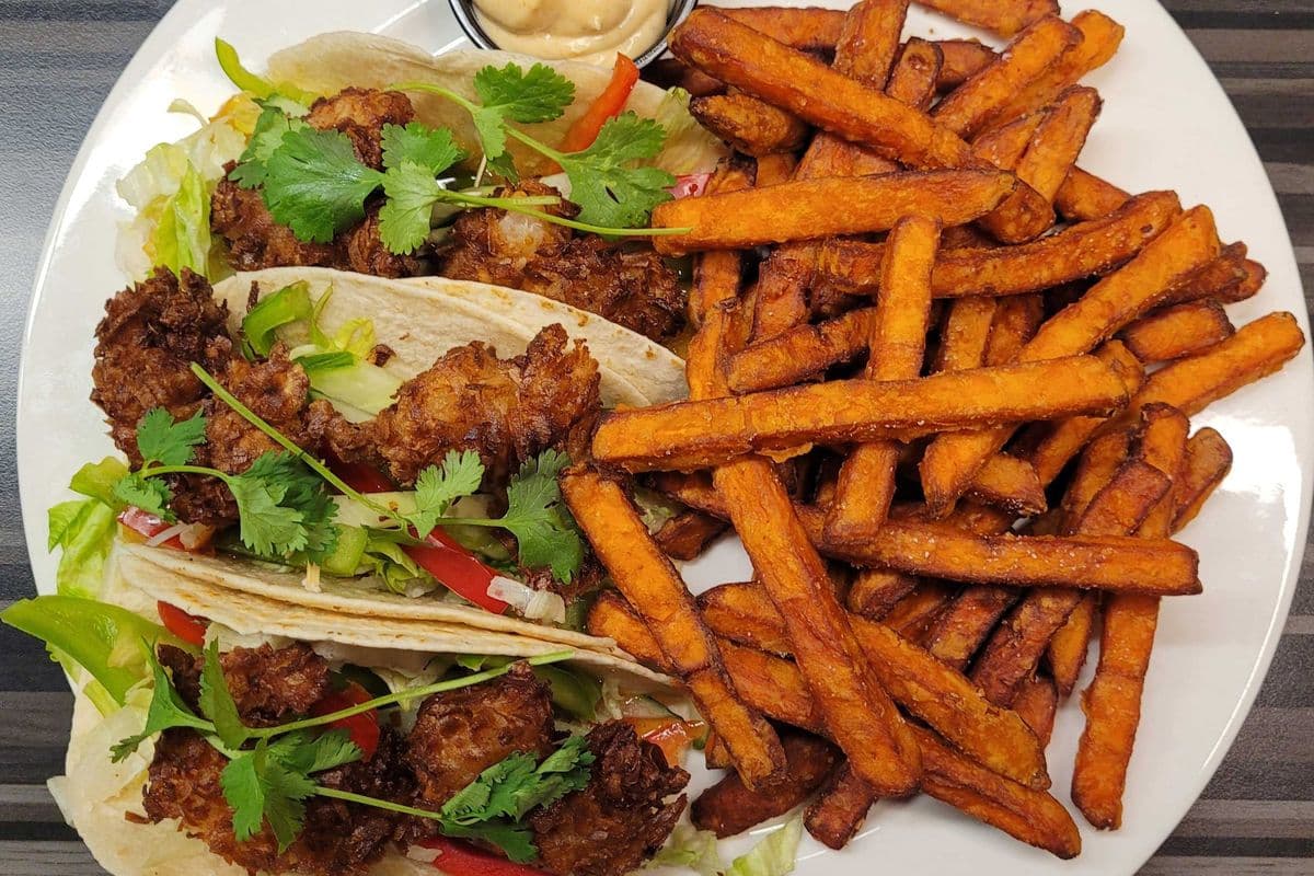 Coconut Shrimp Tacos