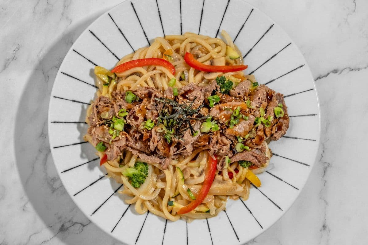 Beef Yakiudon