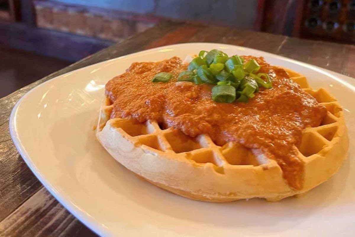 Butter Chicken Waffle!