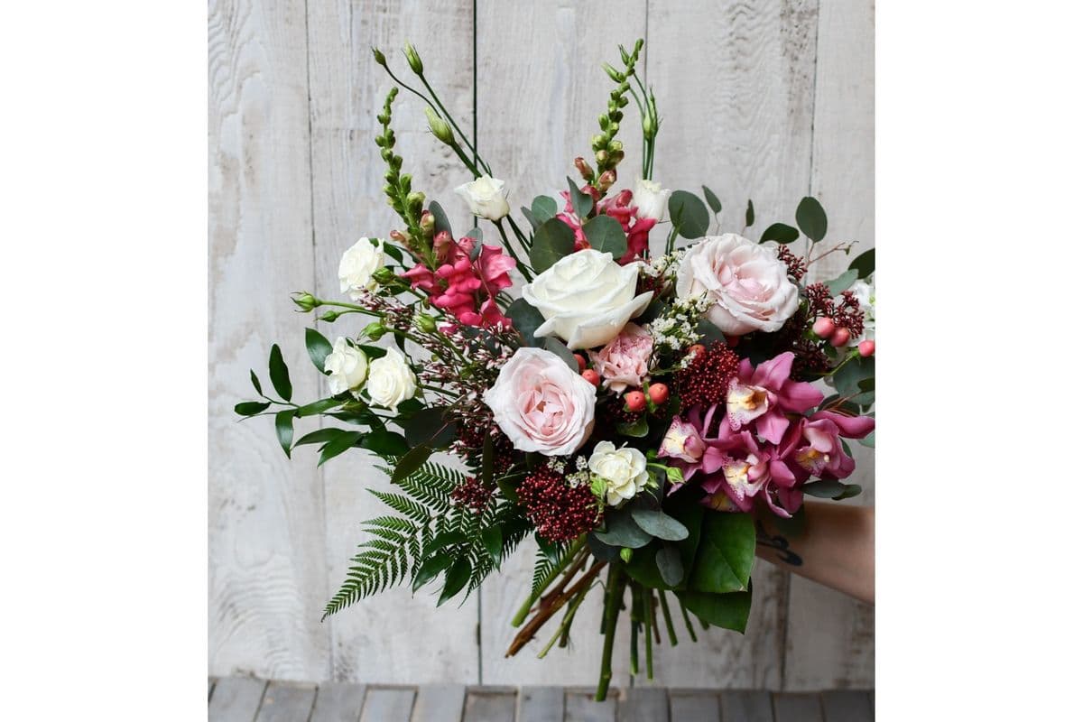 Valentines Soft and Subtle Hand Tied Bouquet
