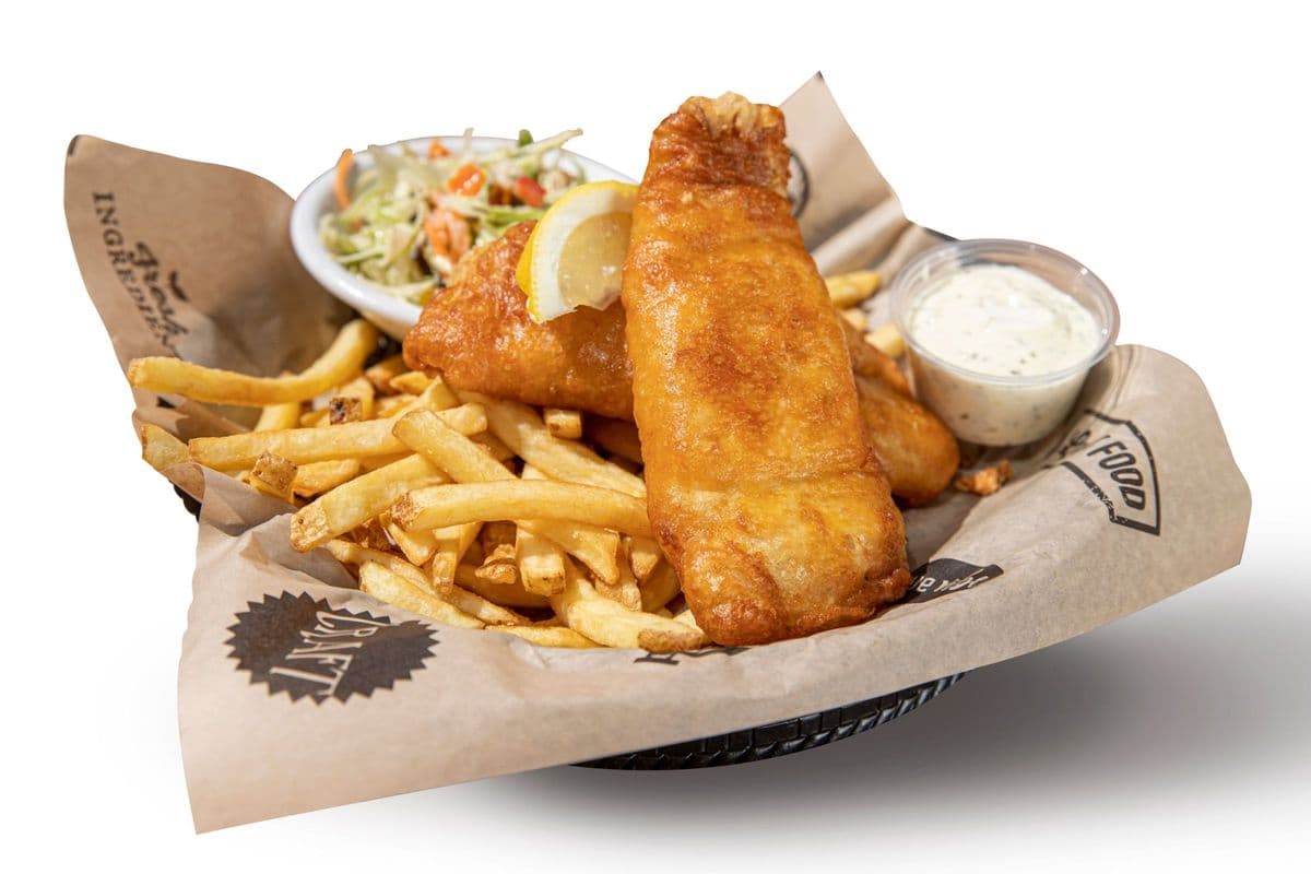 Beer-Battered Fish & Chips (2 Pcs)