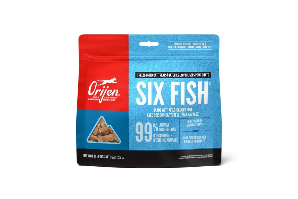 ORIJEN Six Fish Grain-Free Freeze-Dried Cat Treats (1.25 oz)