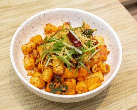 Sichuan Chicken Rice Cakes