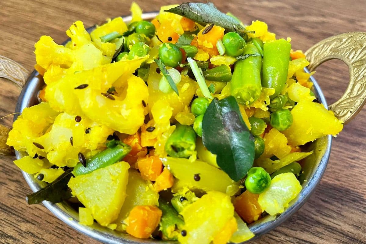 Mixed vegetable Poriyal (Vegan,GF)