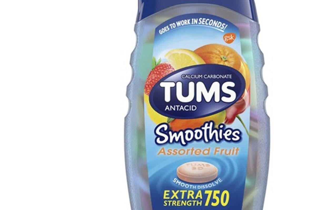 Extra Strength Tums Smoothies Assorted Fruit (750 mg) (60 Tablets)