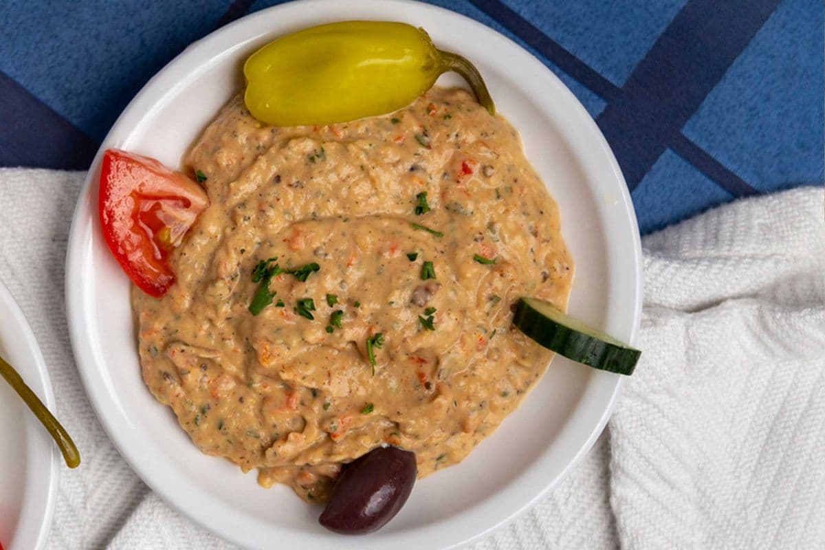 Melitzanosalata and Pita
