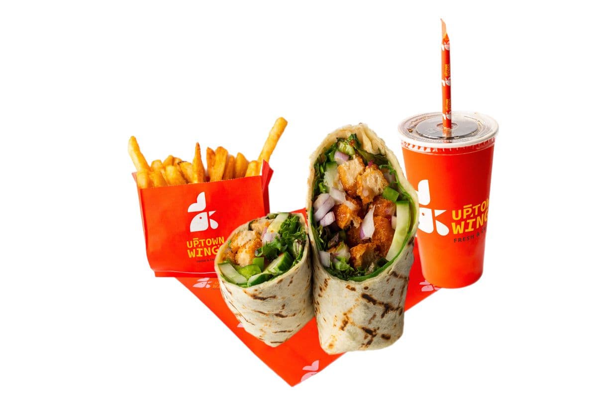 Plant Based Wrap with Fries
