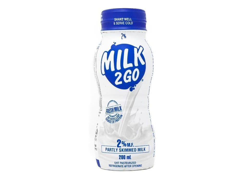200 mL Milk2Go, White