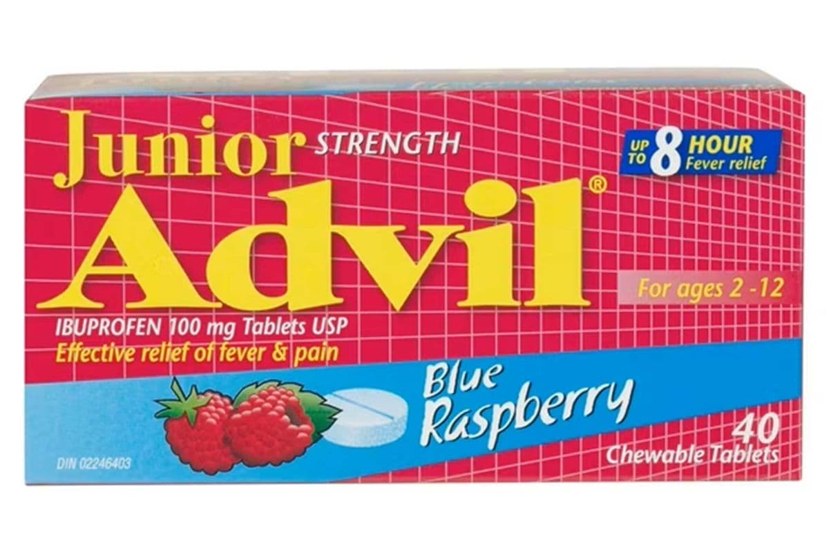 Advil Junior Chewable Tablets (100 mg) (40 Tablets)