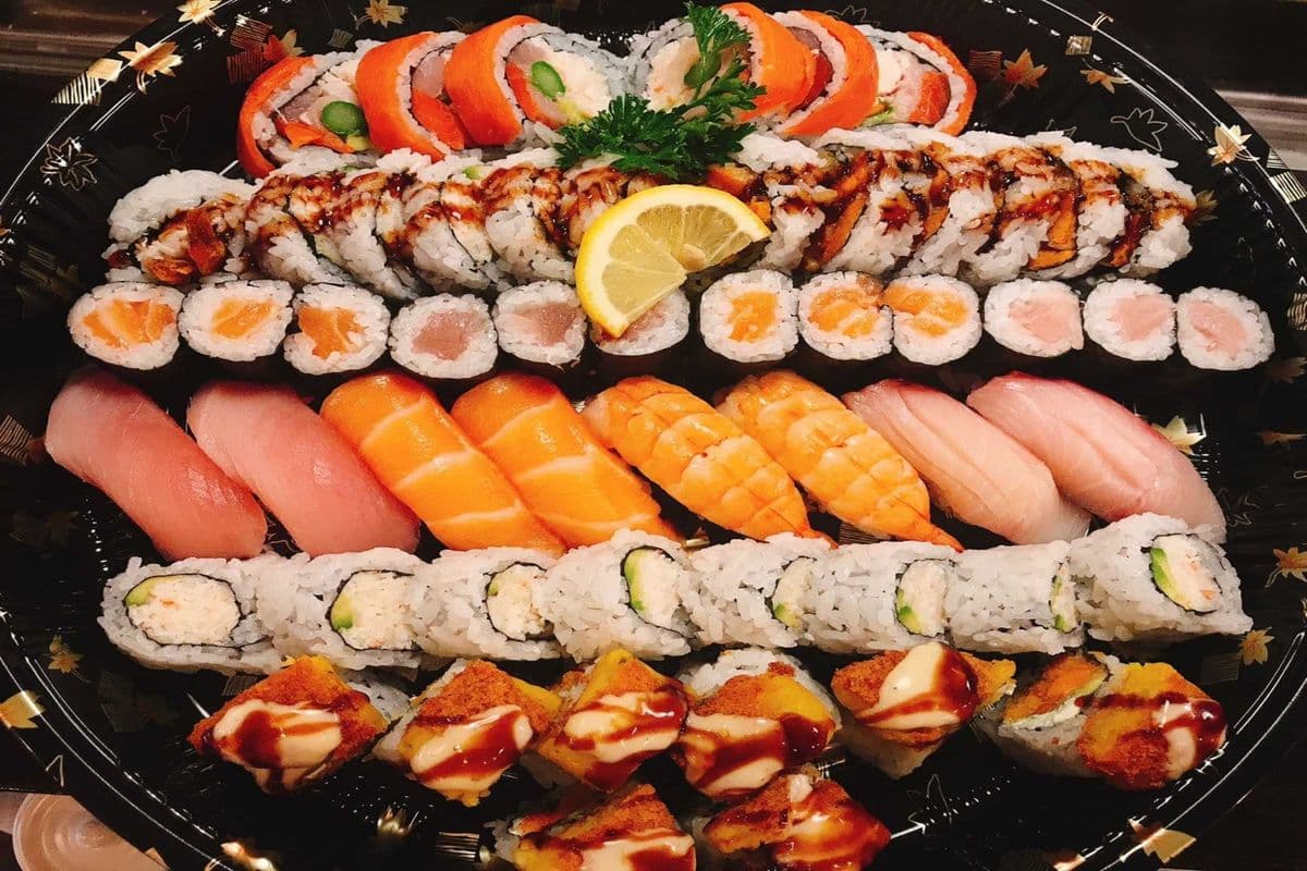 Assorted Tray(54pcs,8pcs nigiri), $83value
