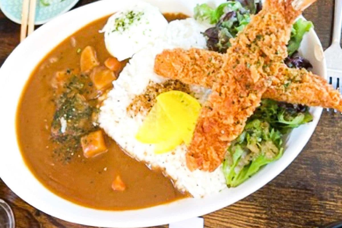 Japanese Curry -- Ebi Fry (seafood) Set