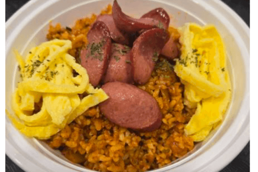 Spam Kimchi Bokeumbap/ sausage 스팸김치볶음밥