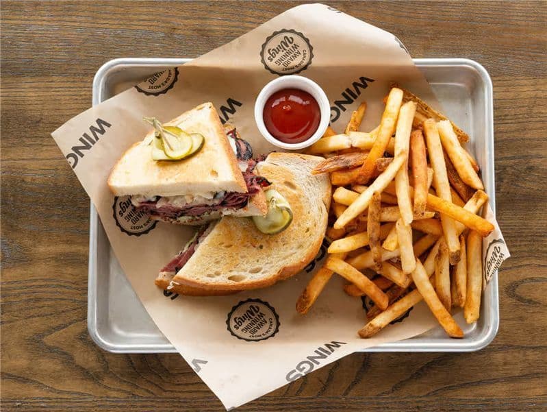 Warm Pastrami Sandwich