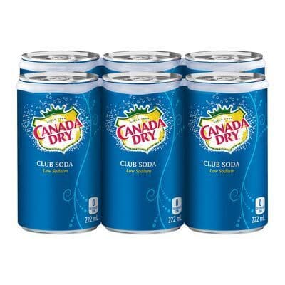 Canada Dry Club Soda 6x222ml