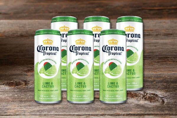 Corona Tropical Lime & Cactus (6pk 355ml Cans)