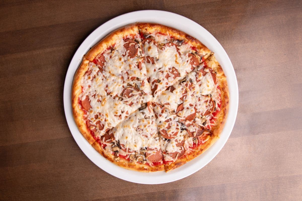 Small Vegan Pepperoni Mushroom Pizza