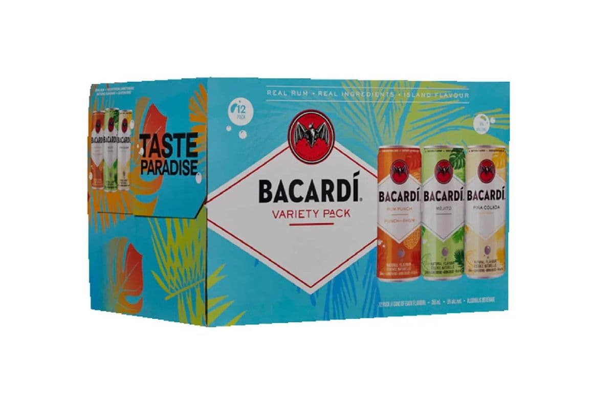 Bacardi Rtd Mix Pack (12 x 355 ml Cans)