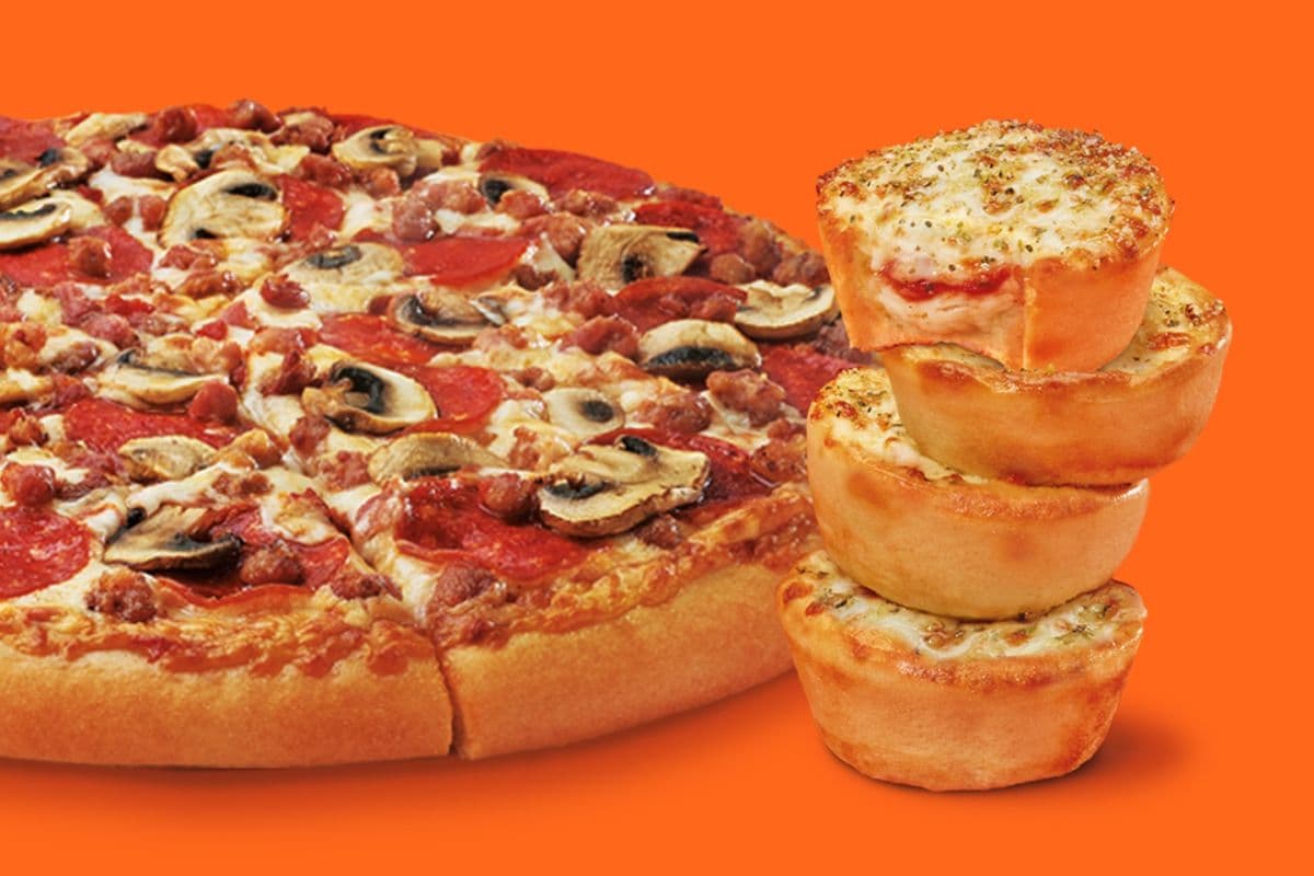 3 Cheese & Herb Crazy Puffs & Medium Canadian Pizza Bundle