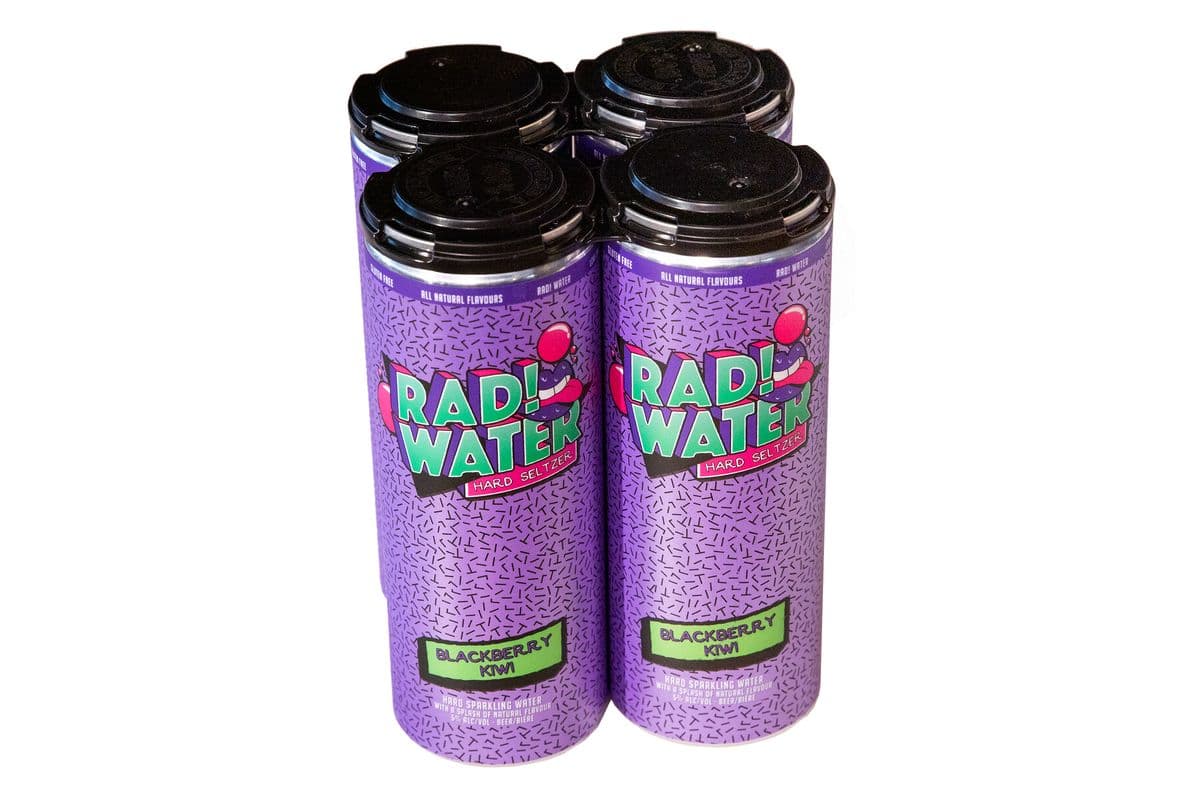 Rad! Water Blackberry Kiwi Hard Seltzer (4 Cans)