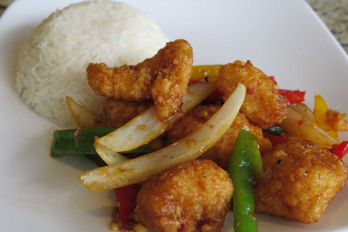C8. Caramelized Lemongrass Chili Fish on Rice - Com Ca Rim Xa Ot
