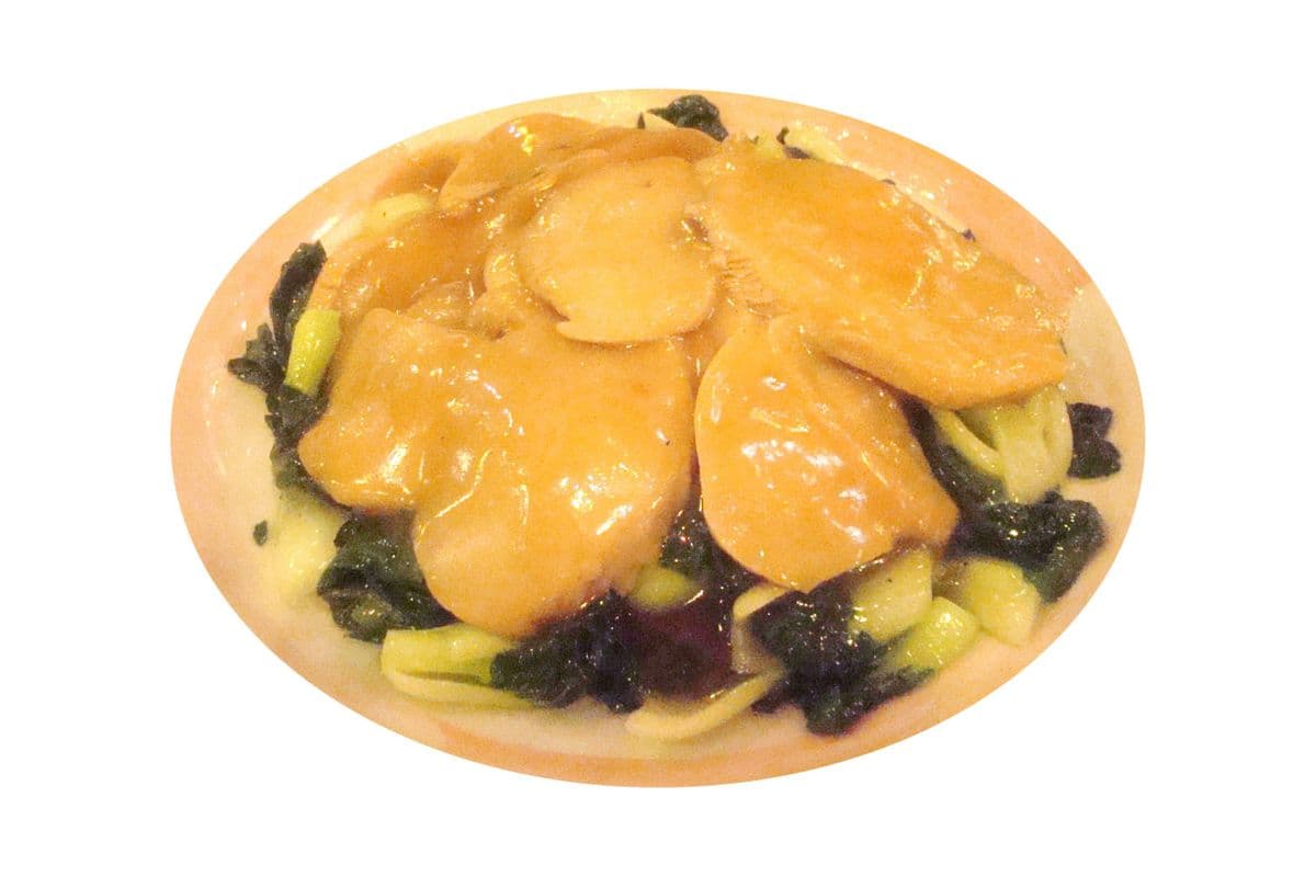 84. Sliced Abalone Baby Bok Choy with Oyster Sauce 鮑魚片扒菜苗