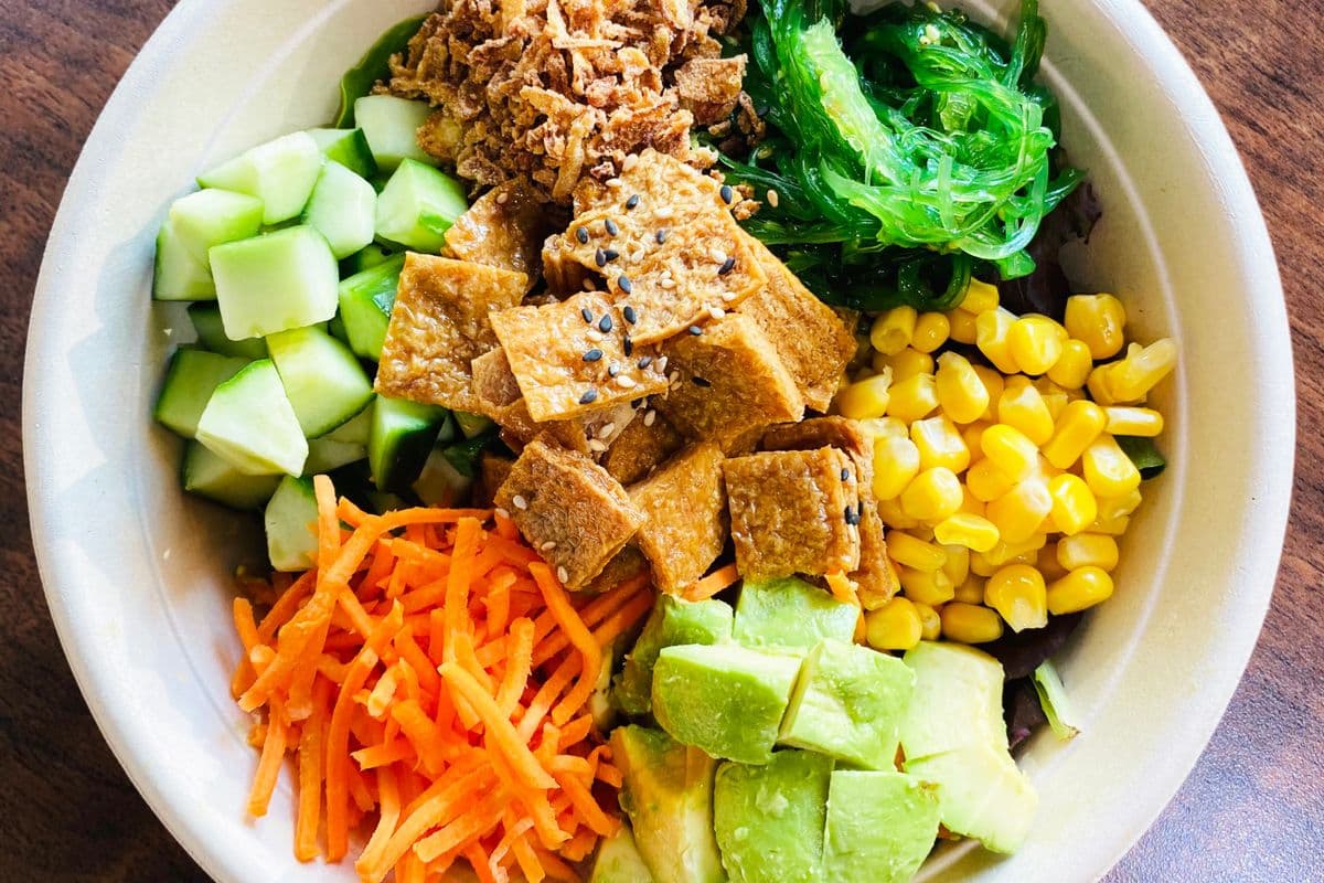 Avocado Tofu Poke Bowl