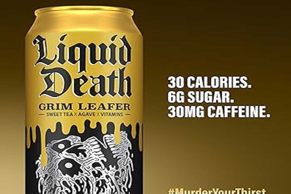 liquid death iced tea grim leafer (568 ml)
