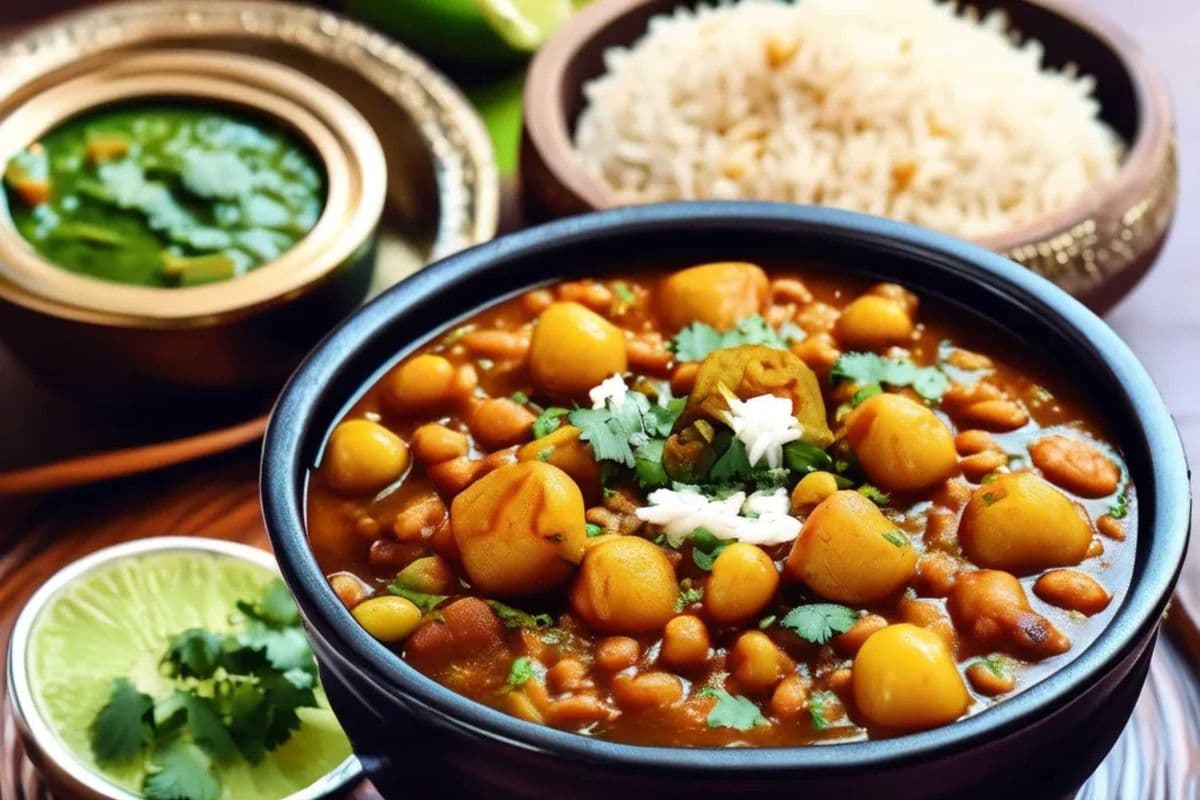Chole (Chickpeas) and Rice Combo