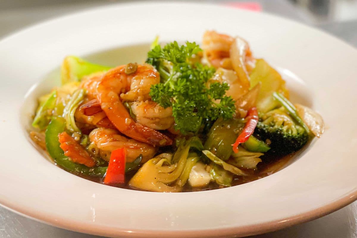 36. Sauté au citronnelle crevettes / Shrimps Lemongrass Stir-Fry