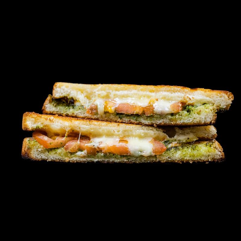 Full Tomato & Basil Pesto Grilled Cheese