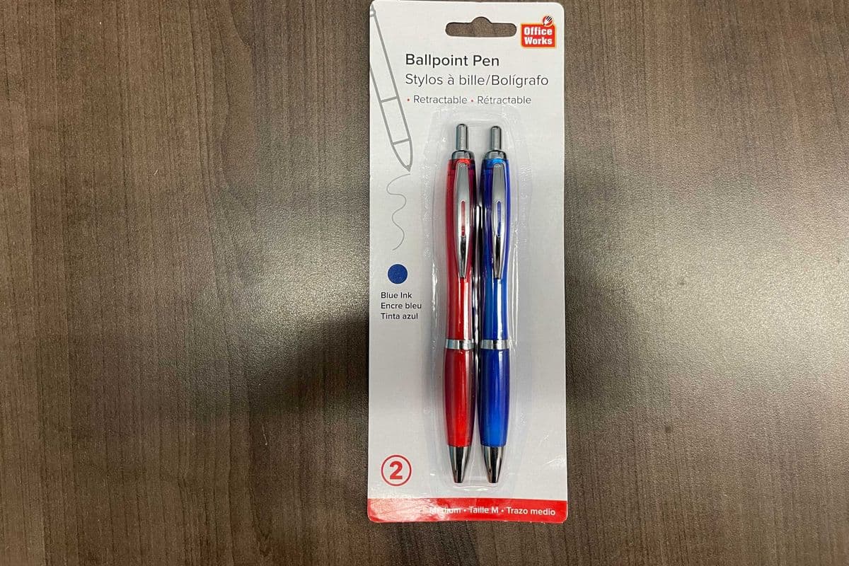 Roller Ball Pen Blue 2 pk (2 Pack)