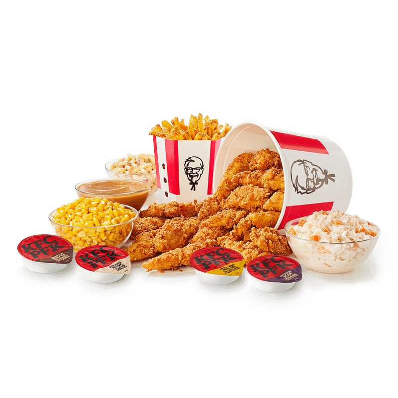 18 Crispy Strips Bucket and 5 Large Sides