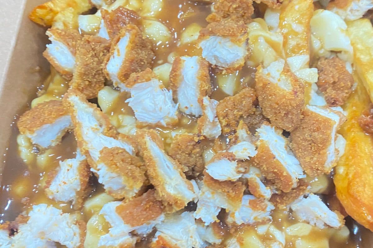 Petite poutine au poulet