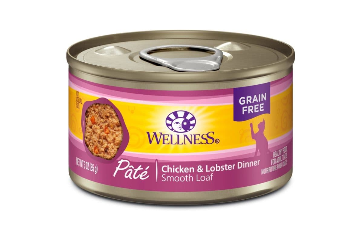 Wellness Complete Health Pate Chicken & Lobster Formula Wet Cat Food Cans (3 oz)