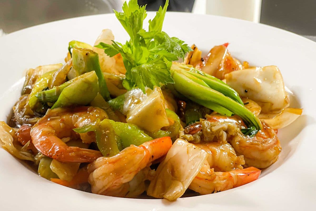 35. Sauté au gingembre crevettes / Shrimps Ginger Stir-Fry