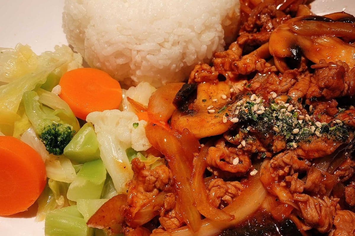Korean Bulgogi Beef with Rice & Veggie