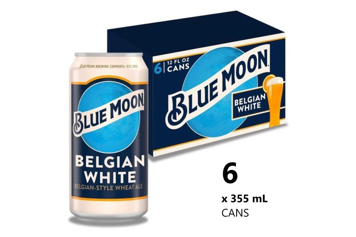 Blue Moon Belgian White (6 Cans) (6 x 355 mL)