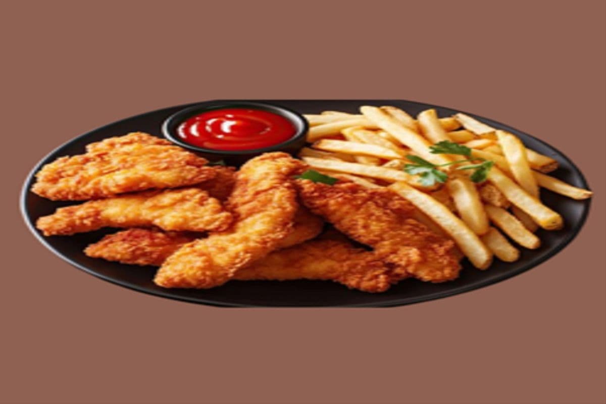 Chicken tenders (5pcs) and Fries