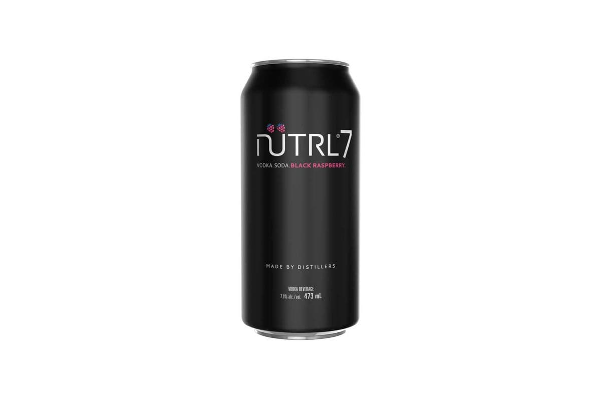 Nutrl Vodka Soda 7% Black Raspberry(473ml) (1 x 473ml)