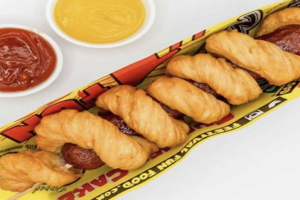 Freshly Made Pretzel Dog