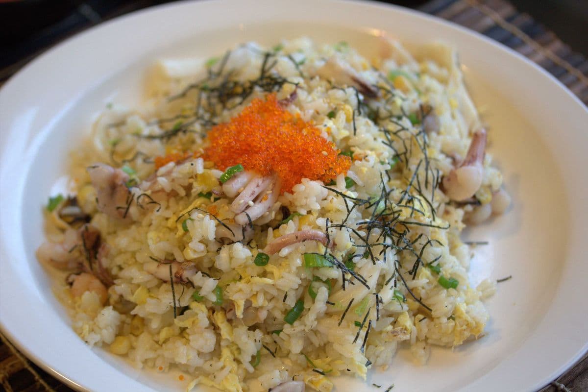 Fried Rice with Scallops and Real Crabmeat 鮮蟹肉海鮮炒飯