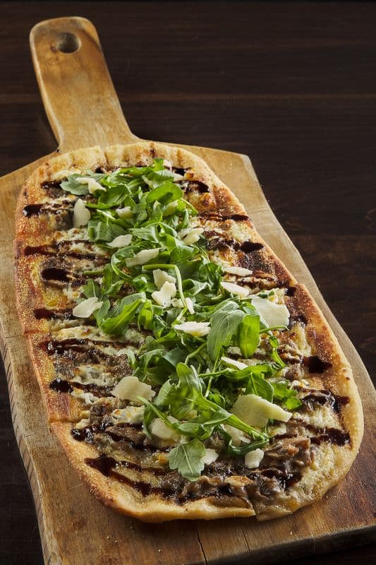 Herbed Mushroom & Shaved Parmesan Flatbread