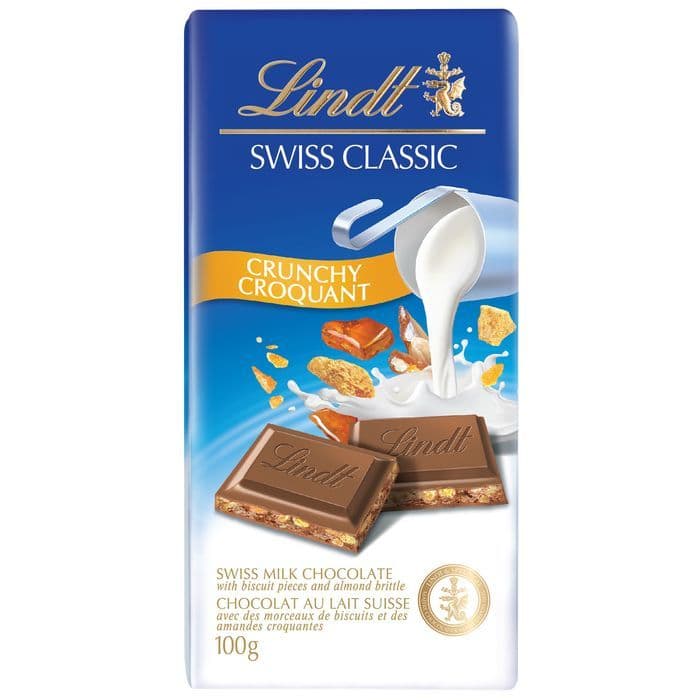 Lindt Bar Swiss Classic Crunchy 100g