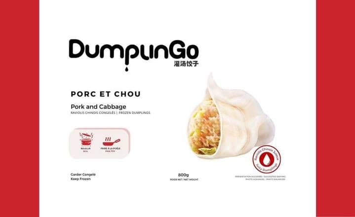FD04-Pork & Cabbage Frozen Dumplings(800g) / Porc & Chou Dumpling Congelée(800g)/