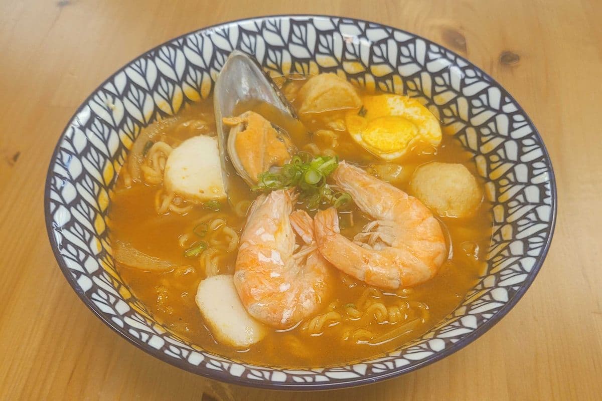 Less Spicy Seafood Ramen