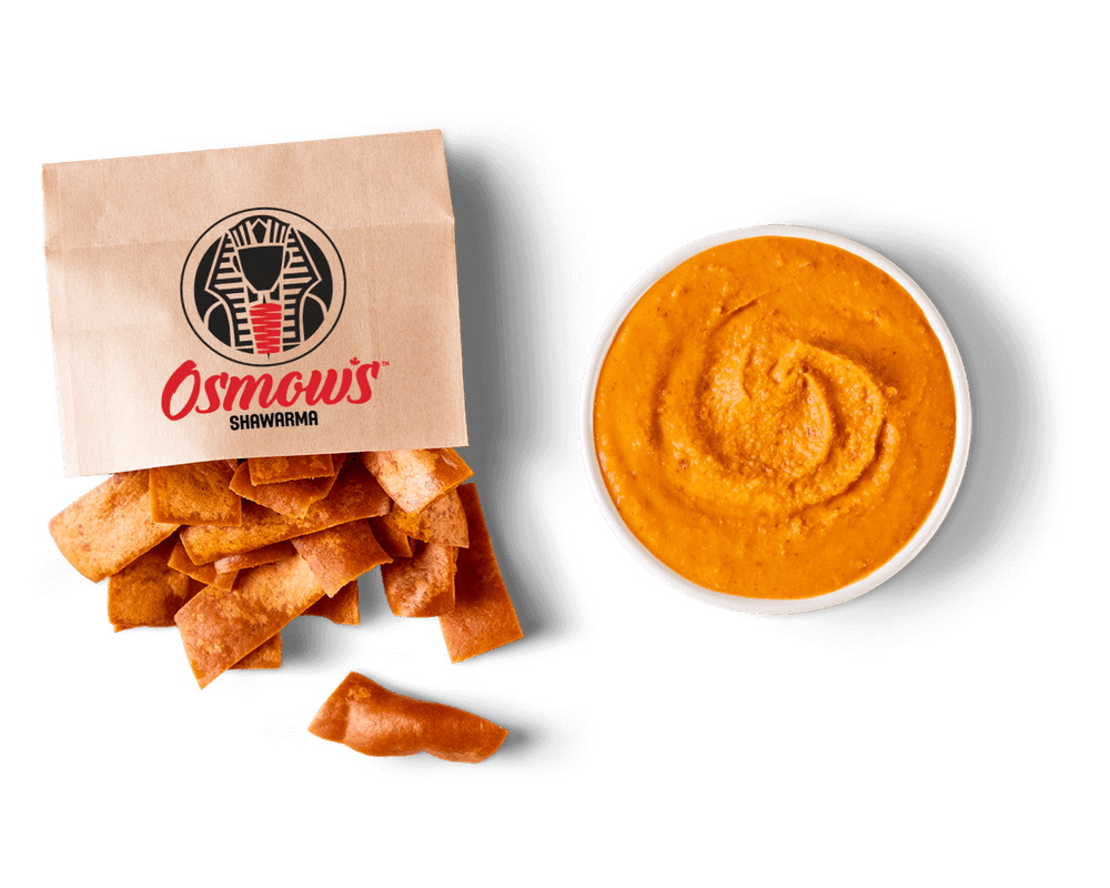 Roasted Red Pepper Hummus Appetizer
